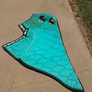 Quilted horse hood (needs repair)